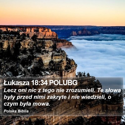 Łukasza 18:34 POLUBG Bible Verse Image