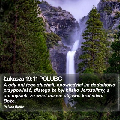 Łukasza 19:11 POLUBG Bible Verse Image
