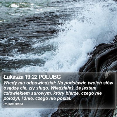 Łukasza 19:22 POLUBG Bible Verse Image