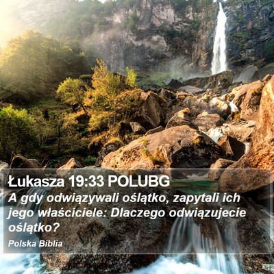 Łukasza 19:33 POLUBG Bible Verse Image