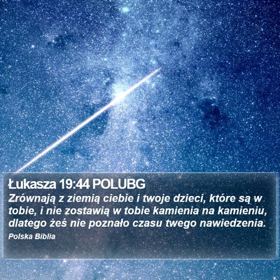 Łukasza 19:44 POLUBG Bible Verse Image