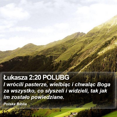 Łukasza 2:20 POLUBG Bible Verse Image