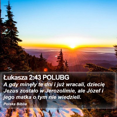 Łukasza 2:43 POLUBG Bible Verse Image