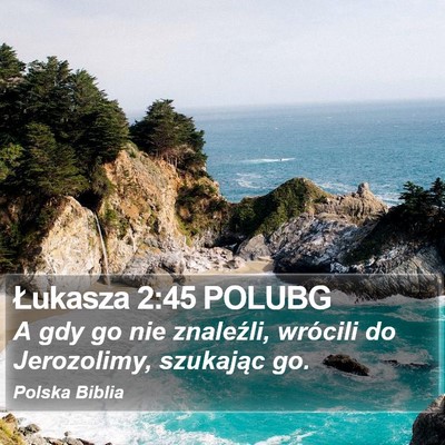 Łukasza 2:45 POLUBG Bible Verse Image