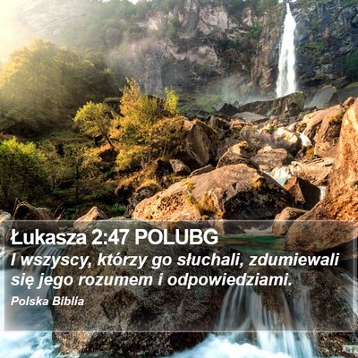 Łukasza 2:47 POLUBG Bible Verse Image