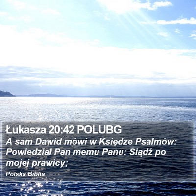 Łukasza 20:42 POLUBG Bible Verse Image