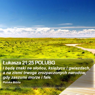 Łukasza 21:25 POLUBG Bible Verse Image