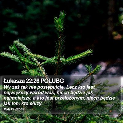 Łukasza 22:26 POLUBG Bible Verse Image