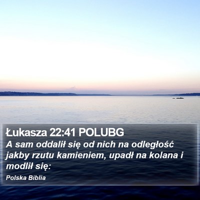 Łukasza 22:41 POLUBG Bible Verse Image
