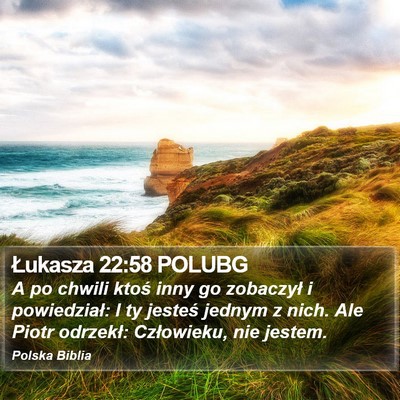 Łukasza 22:58 POLUBG Bible Verse Image