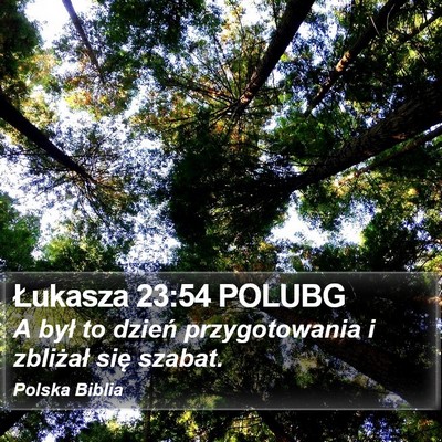 Łukasza 23:54 POLUBG Bible Verse Image