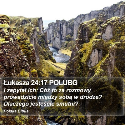Łukasza 24:17 POLUBG Bible Verse Image