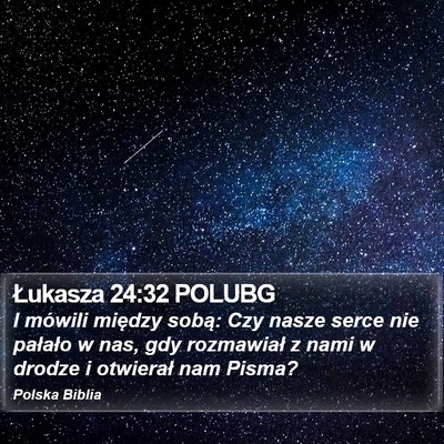 Łukasza 24:32 POLUBG Bible Verse Image
