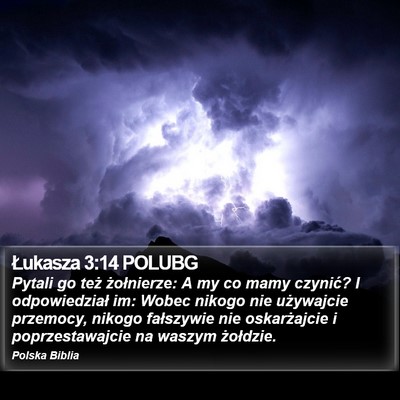 Łukasza 3:14 POLUBG Bible Verse Image