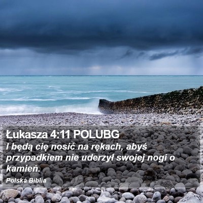 Łukasza 4:11 POLUBG Bible Verse Image