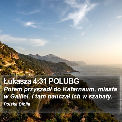 Łukasza 4:31 POLUBG Bible Verse Image