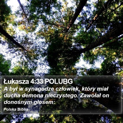 Łukasza 4:33 POLUBG Bible Verse Image