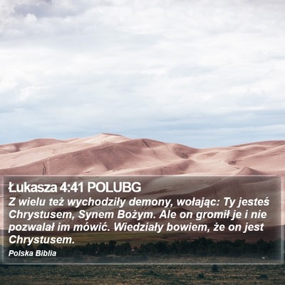 Łukasza 4:41 POLUBG Bible Verse Image