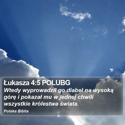 Łukasza 4:5 POLUBG Bible Verse Image