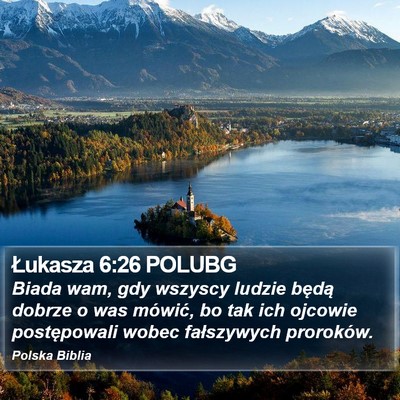 Łukasza 6:26 POLUBG Bible Verse Image