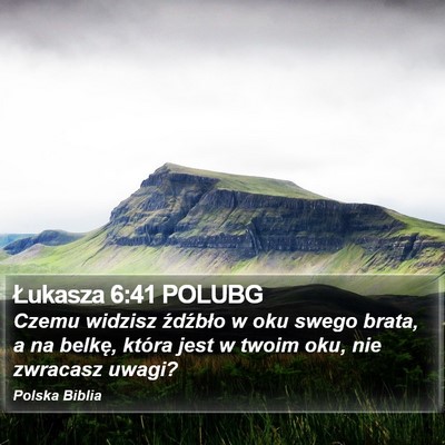 Łukasza 6:41 POLUBG Bible Verse Image