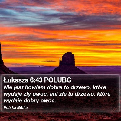 Łukasza 6:43 POLUBG Bible Verse Image