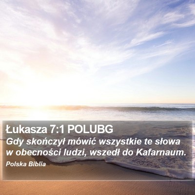 Łukasza 7:1 POLUBG Bible Verse Image