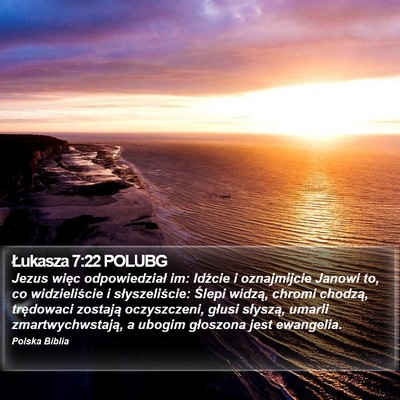 Łukasza 7:22 POLUBG Bible Verse Image