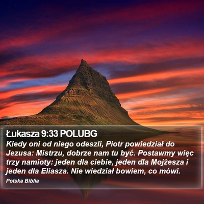 Łukasza 9:33 POLUBG Bible Verse Image