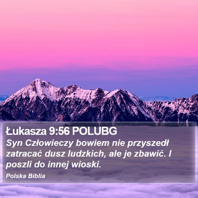 Łukasza 9:56 POLUBG Bible Verse Image