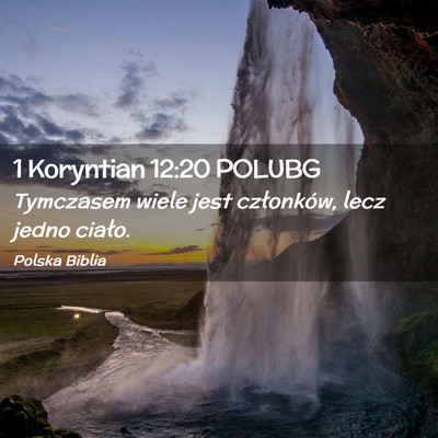 Picture 02 - 1 Koryntian 12:20 POLUBG - Tymczasem wiele jest członków, lecz jedno - Bible Verse Picture