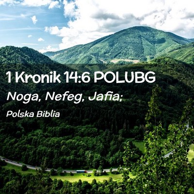 Picture 02 - 1 Kronik 14:6 POLUBG - Noga, Nefeg, - Bible Verse Picture