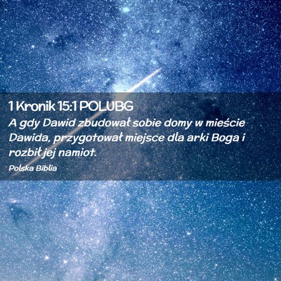 Picture 02 - 1 Kronik 15:1 POLUBG - A gdy Dawid zbudował sobie domy w mieście - Bible Verse Picture