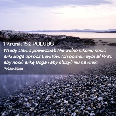 Picture 02 - 1 Kronik 15:2 POLUBG - Wtedy Dawid powiedział: Nie wolno nikomu nosić - Bible Verse Picture
