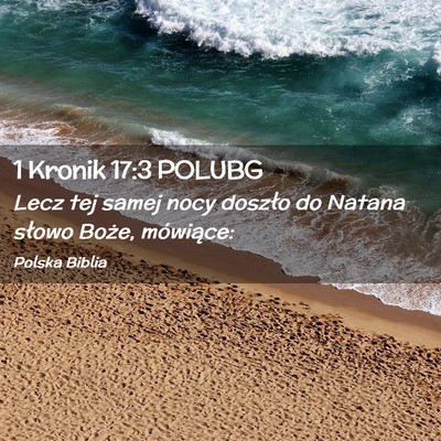 Picture 02 - 1 Kronik 17:3 POLUBG - Lecz tej samej nocy doszło do Natana słowo - Bible Verse Picture