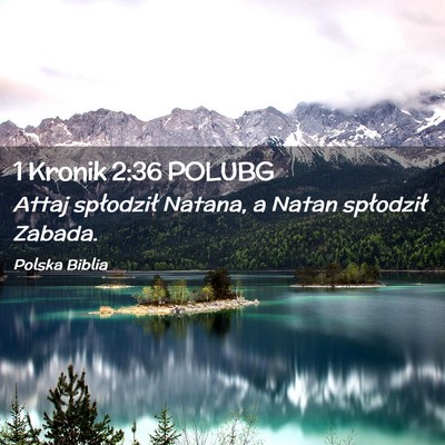 Picture 02 - 1 Kronik 2:36 POLUBG - Attaj spłodził Natana, a Natan spłodził - Bible Verse Picture