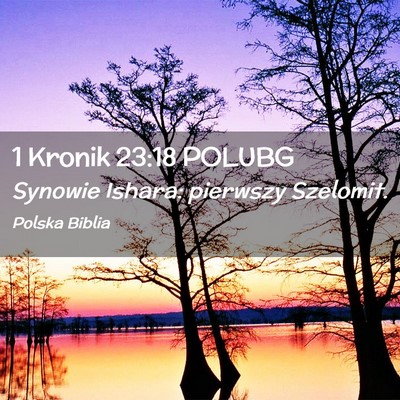 Picture 02 - 1 Kronik 23:18 POLUBG - Synowie Ishara: pierwszy - Bible Verse Picture
