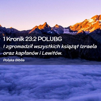 Picture 02 - 1 Kronik 23:2 POLUBG - I zgromadził wszystkich książąt Izraela oraz - Bible Verse Picture
