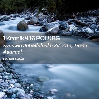 Picture 02 - 1 Kronik 4:16 POLUBG - Synowie Jehalleleela: Zif, Zifa, Tiria i - Bible Verse Picture