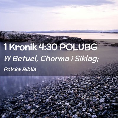 Picture 02 - 1 Kronik 4:30 POLUBG - W Betuel, Chorma i - Bible Verse Picture