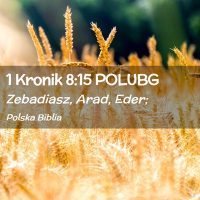 Picture 02 - 1 Kronik 8:15 POLUBG - Zebadiasz, Arad, - Bible Verse Picture