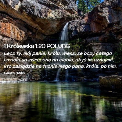 Picture 02 - 1 Królewska 1:20 POLUBG - Lecz ty, mój panie, królu, wiesz, że oczy - Bible Verse Picture