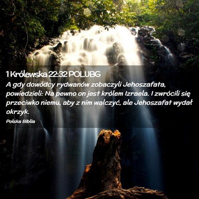 Picture 02 - 1 Królewska 22:32 POLUBG - A gdy dowódcy rydwanów zobaczyli Jehoszafata, - Bible Verse Picture