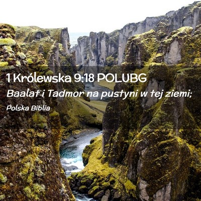 Picture 02 - 1 Królewska 9:18 POLUBG - Baalat i Tadmor na pustyni w tej - Bible Verse Picture