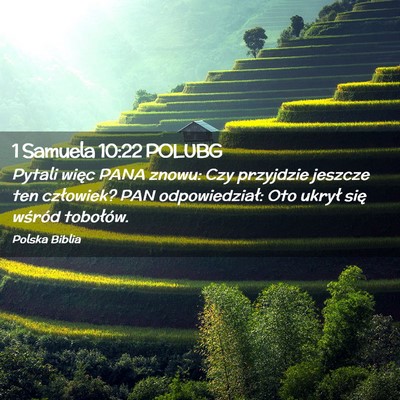 Picture 02 - 1 Samuela 10:22 POLUBG - Pytali więc PANA znowu: Czy przyjdzie jeszcze - Bible Verse Picture