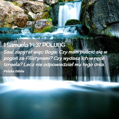 Picture 02 - 1 Samuela 14:37 POLUBG - Saul zapytał więc Boga: Czy mam puścić się w - Bible Verse Picture