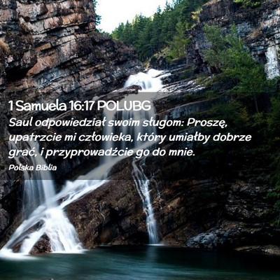 Picture 02 - 1 Samuela 16:17 POLUBG - Saul odpowiedział swoim sługom: Proszę, - Bible Verse Picture