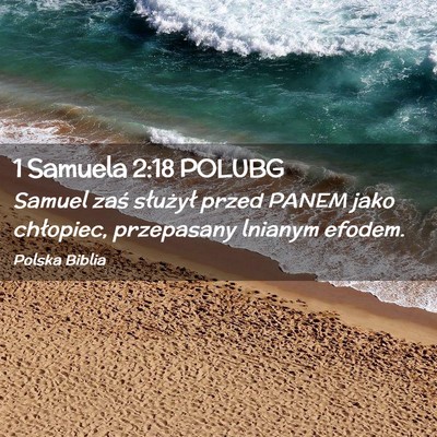 Picture 02 - 1 Samuela 2:18 POLUBG - Samuel zaś służył przed PANEM jako chłopiec, - Bible Verse Picture