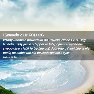 Picture 02 - 1 Samuela 20:12 POLUBG - Wtedy Jonatan powiedział do Dawida: Niech PAN, - Bible Verse Picture
