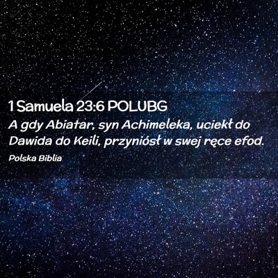 Picture 02 - 1 Samuela 23:6 POLUBG - A gdy Abiatar, syn Achimeleka, uciekł do Dawida - Bible Verse Picture